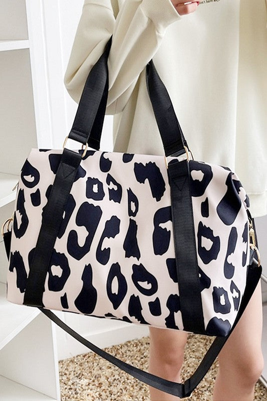 Leopard Print Weekender Bag