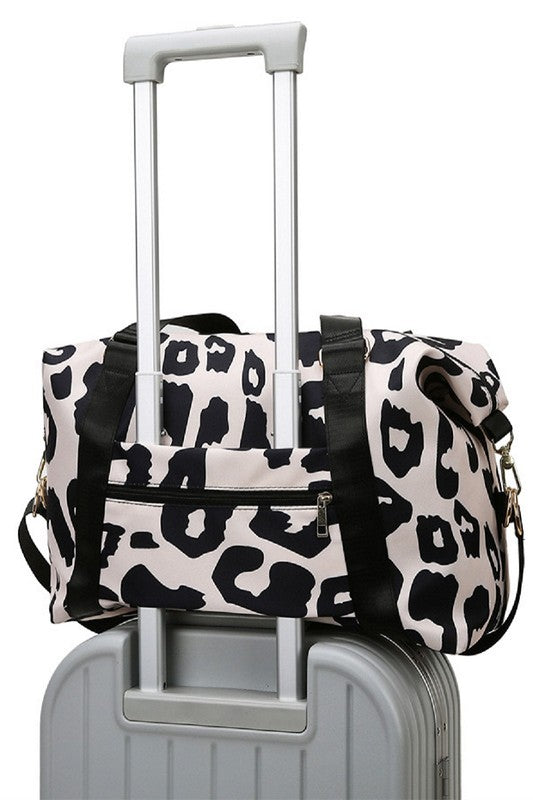 Leopard Print Weekender Bag