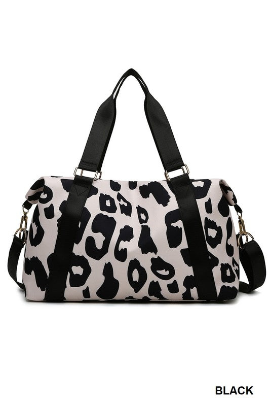 Leopard Print Weekender Bag