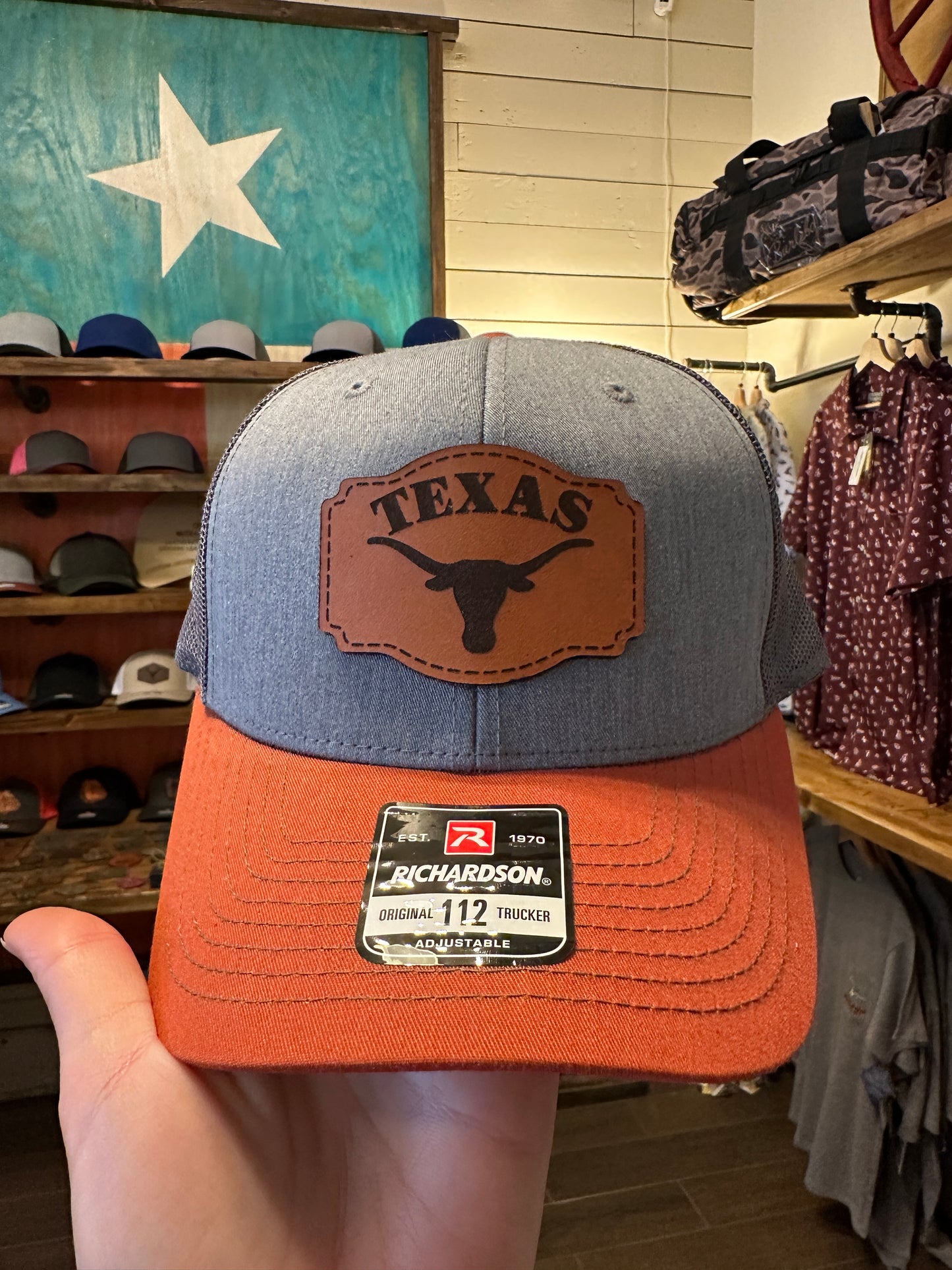 Texas Leather Patch Hat