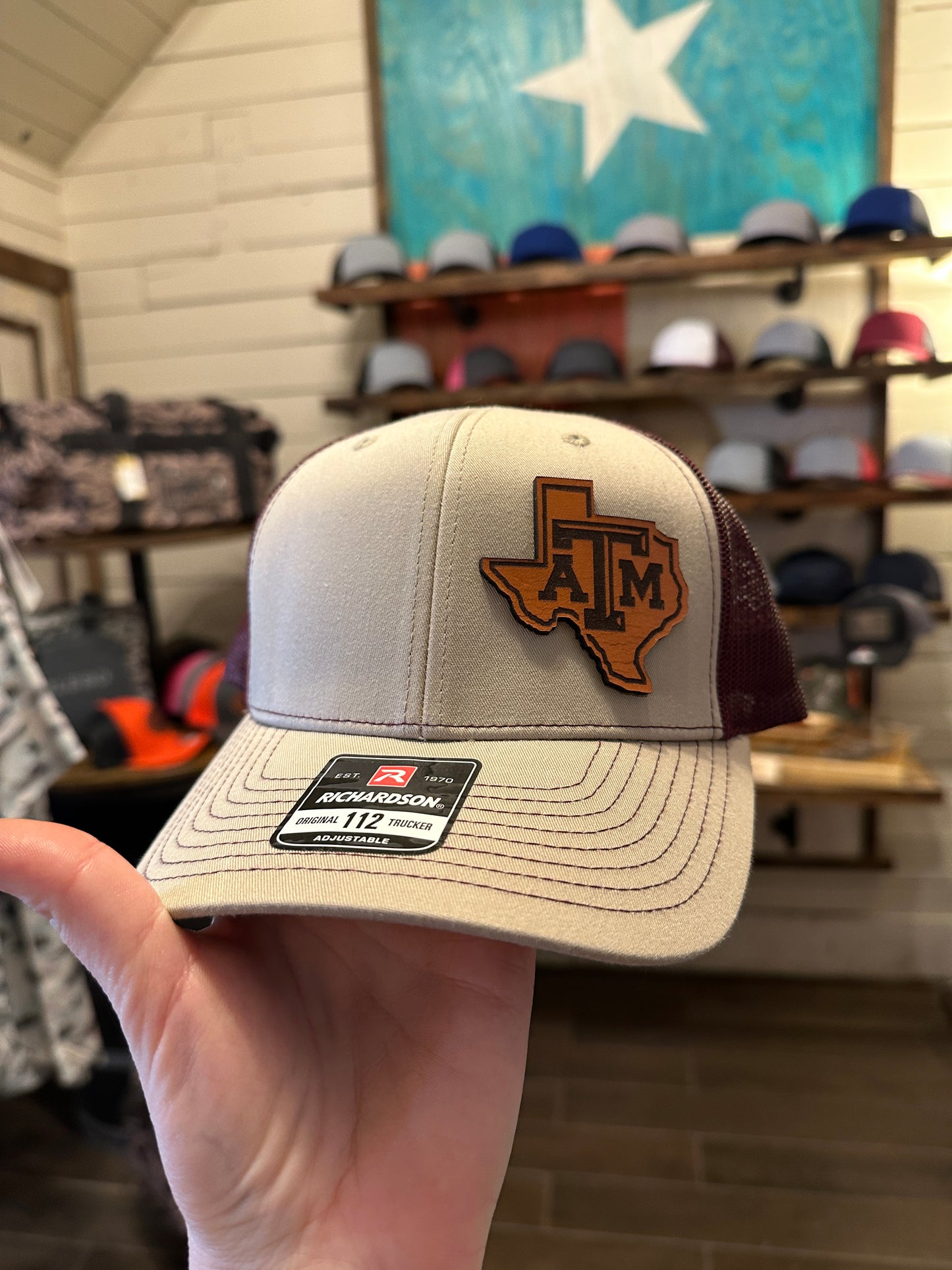 A&M Leather Patch Hat