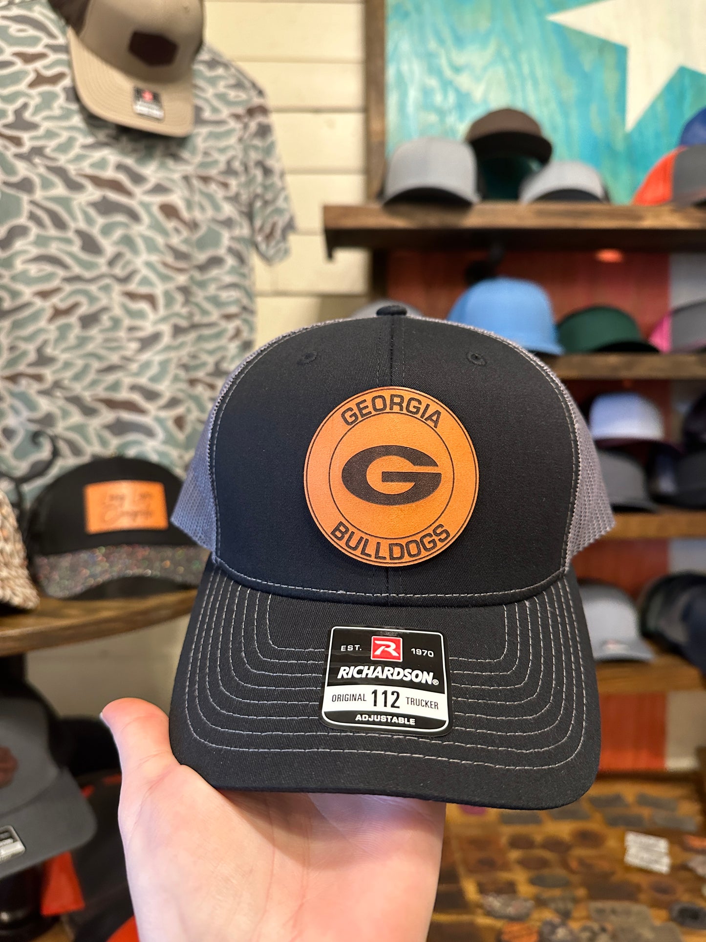 Georgia Leather Patch Hat